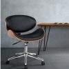 Furnishings * | Home Office Design Desk Chair Pu Black Excellent