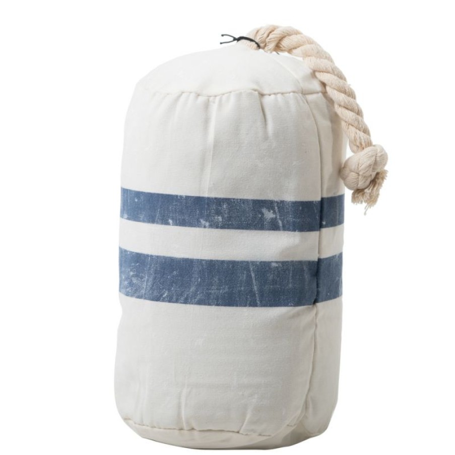 Furnishings * | Coastal Home Buoy Door Stop Ivory/Navy 15X23Cm Excellent