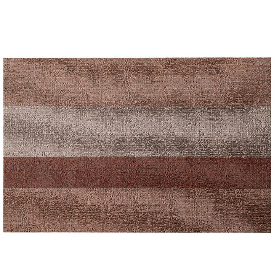 Furnishings * | Chilewich Bold Stripe Shag Doormat Peach Small Nice Style