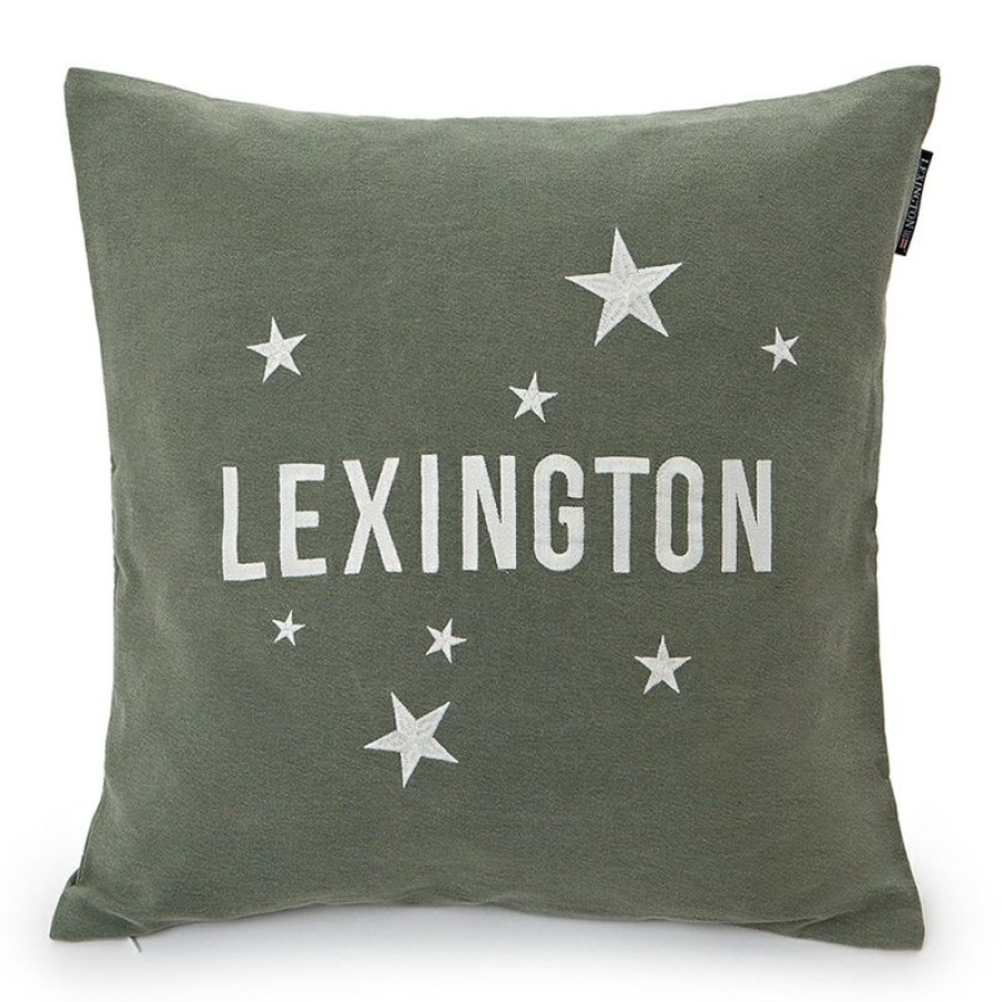 Furnishings * | Lexington Stars Sham Cushion Green & White 50X50Cm Clearance