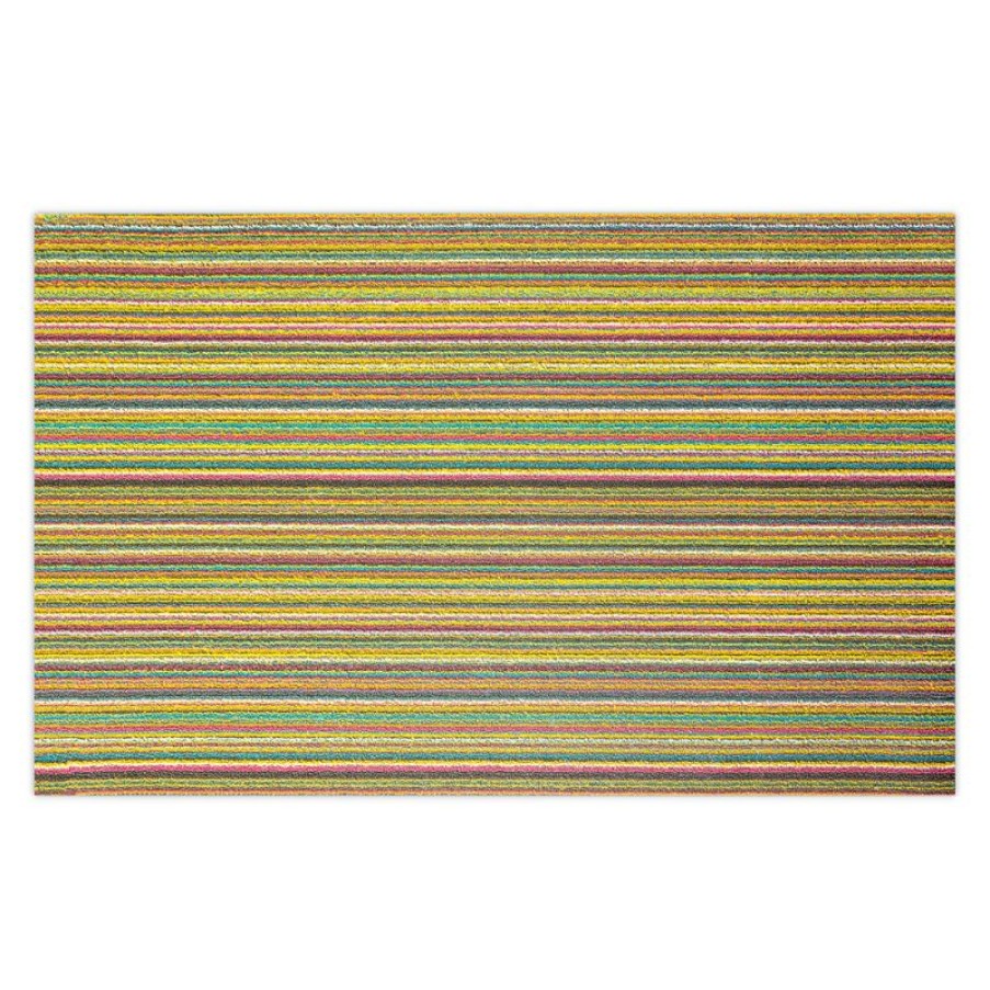 Furnishings * | Chilewich Skinny Stripe Shag Indoor/Outdoor Mat Multi Online Store