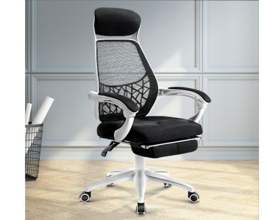 Furnishings * | Home Office Design Gaming Desk Chair White Opening Sales