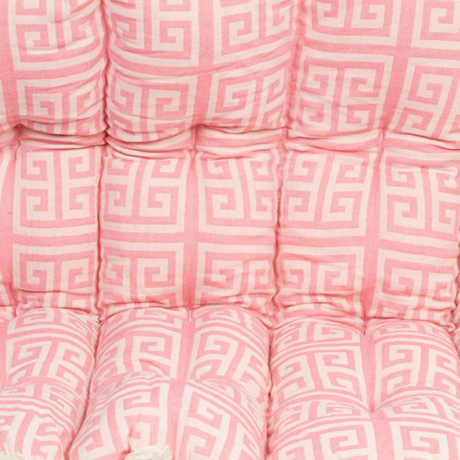 Furnishings * | Aelia Anna Pillow Meandros Pink 85X85Cm Shop