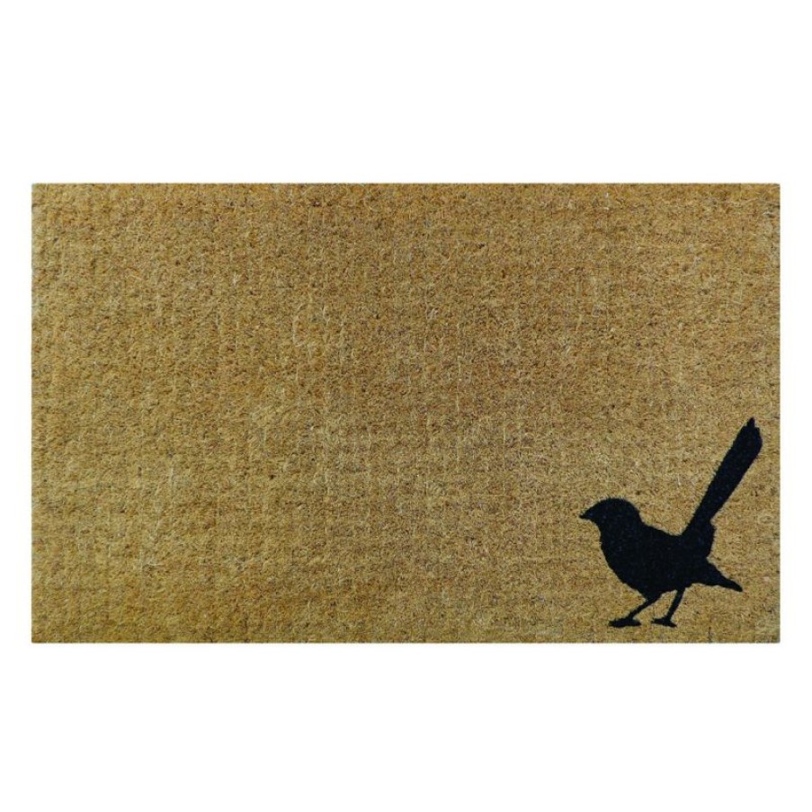 Furnishings * | Doormat Designs Willy Wagtail Bird Coir Doormat 75Cm Excellent