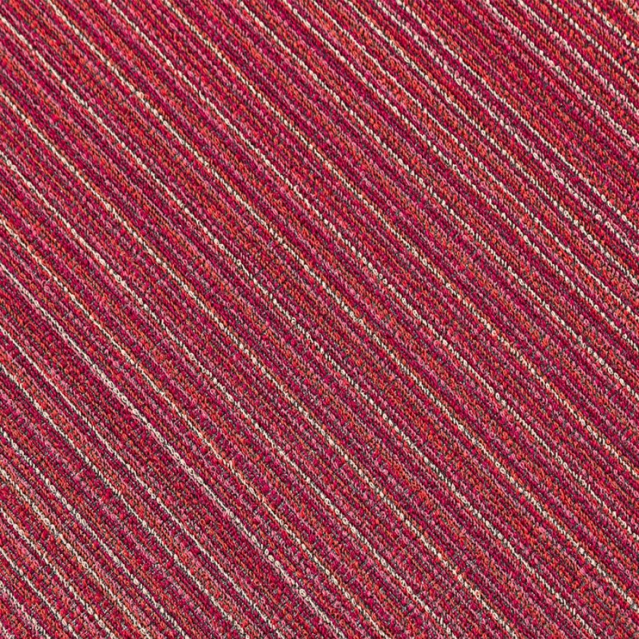 Furnishings * | Chilewich Skinny Stripe Indoor/Outdoor Doormat Raspberry Fire Sale