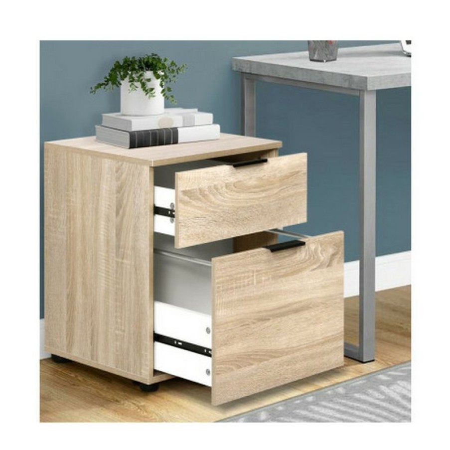 Furnishings * | Home Office Design 2 Drawer Filing Cabinet Shelves Storage Shop