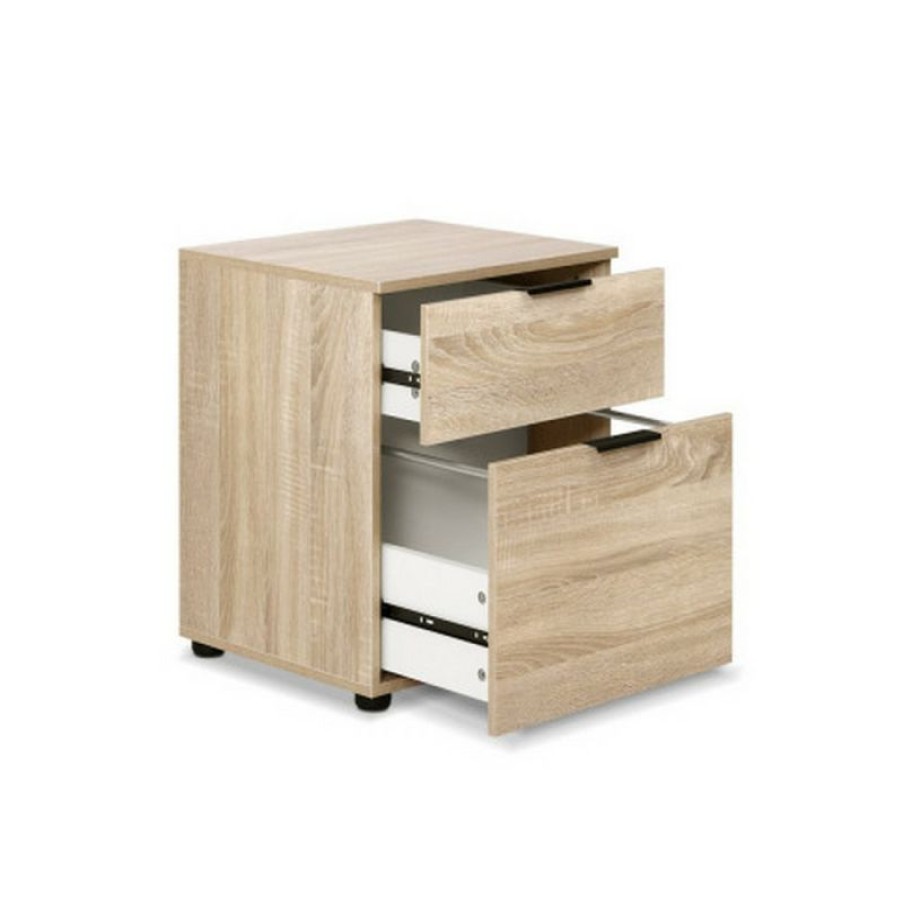 Furnishings * | Home Office Design 2 Drawer Filing Cabinet Shelves Storage Shop