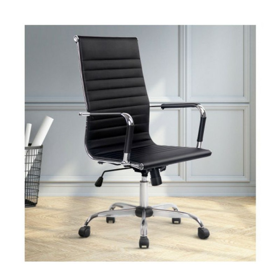 Furnishings * | Home Office Design Desk Chair Black High Back New Collections