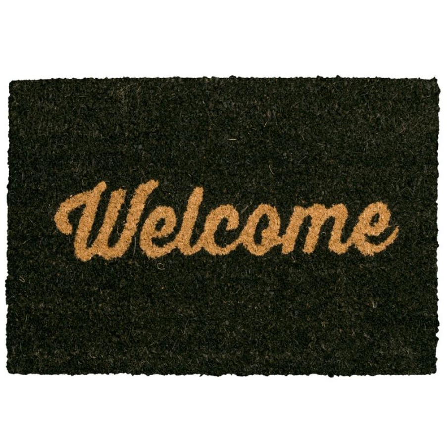 Furnishings * | Kenware Vivaldi Coir Mat Welcome Black 38X58Cm Excellent