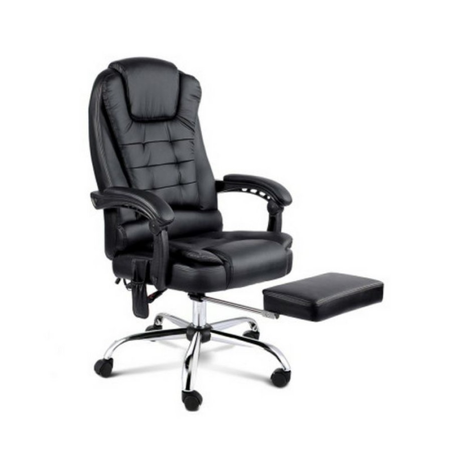 Furnishings * | Home Office Design 8 Point Reclining Message Chair Black New Collections