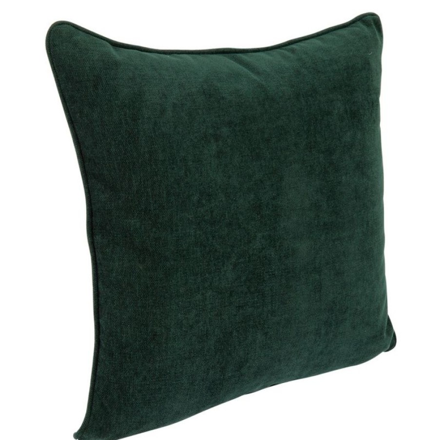 Furnishings * | Cafe Lighting Serene Square Feather Cushion Forest Green Shop