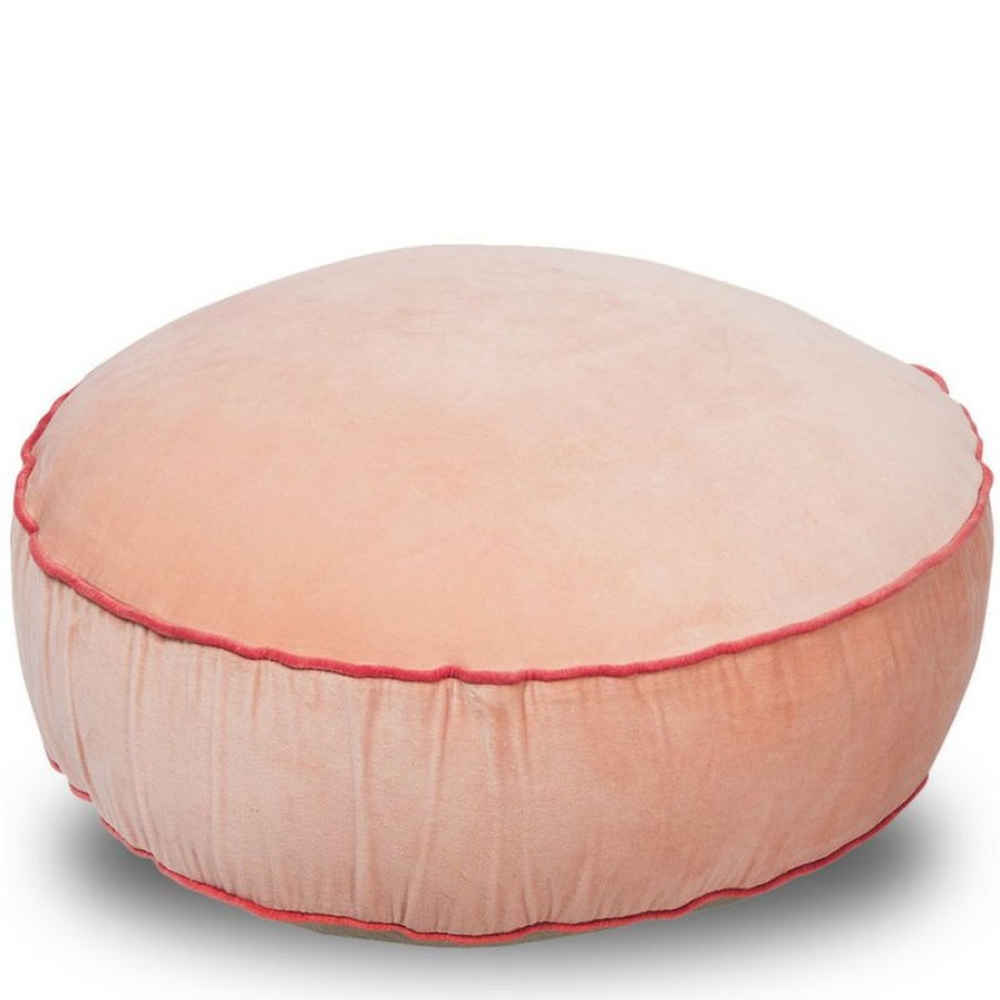 Furnishings * | Canvas & Sasson Classic Floor Cushion Pink 60X15Cm Best Quality