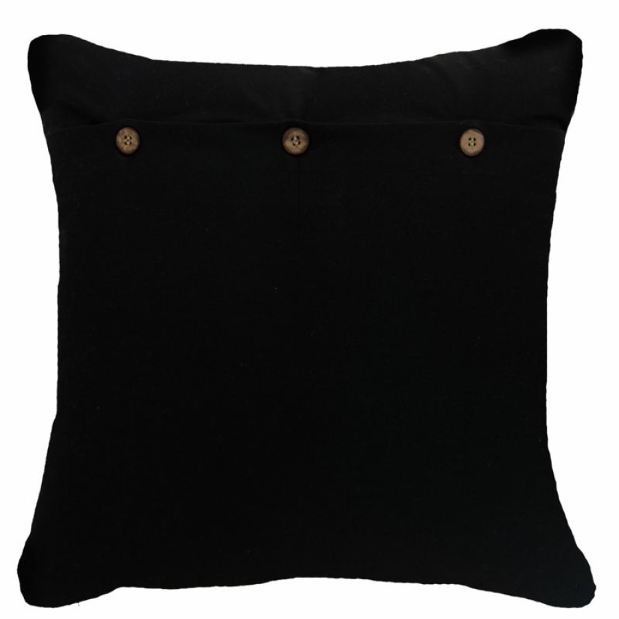 Furnishings * | Bandhini Shoowa Arrow Black Cushion 55X55Cm Fascinating Model