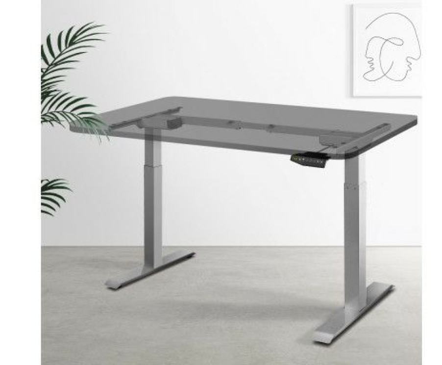 Furnishings * | Home Office Design Motorised Standing Desk Grey Store