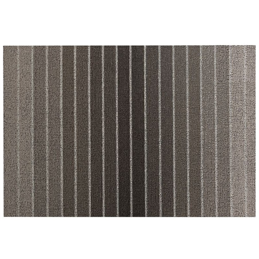 Furnishings * | Chilewich Block Stripe Indoor/Outdoor Mat Taupe 61X91Cm New Arrivals