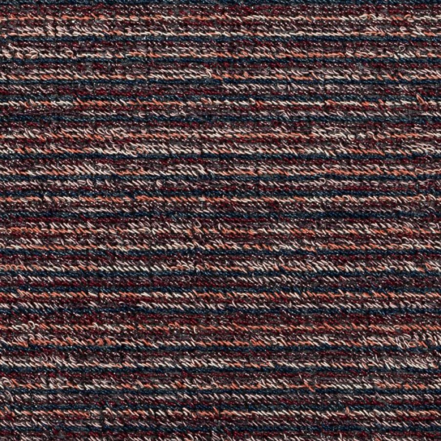 Furnishings * | Chilewich Skinny Stripe Indoor/Outdoor Mat Mulberry Fire Sale