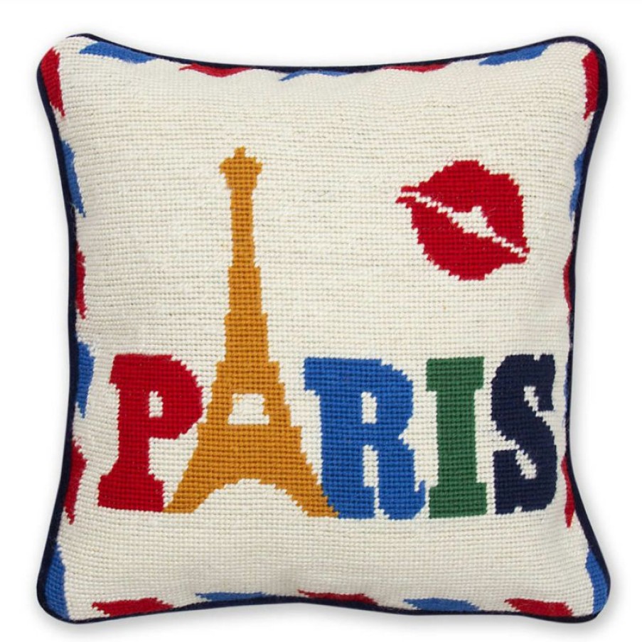 Furnishings * | Jonathan Adler Jet Set Paris Pillow Excellent