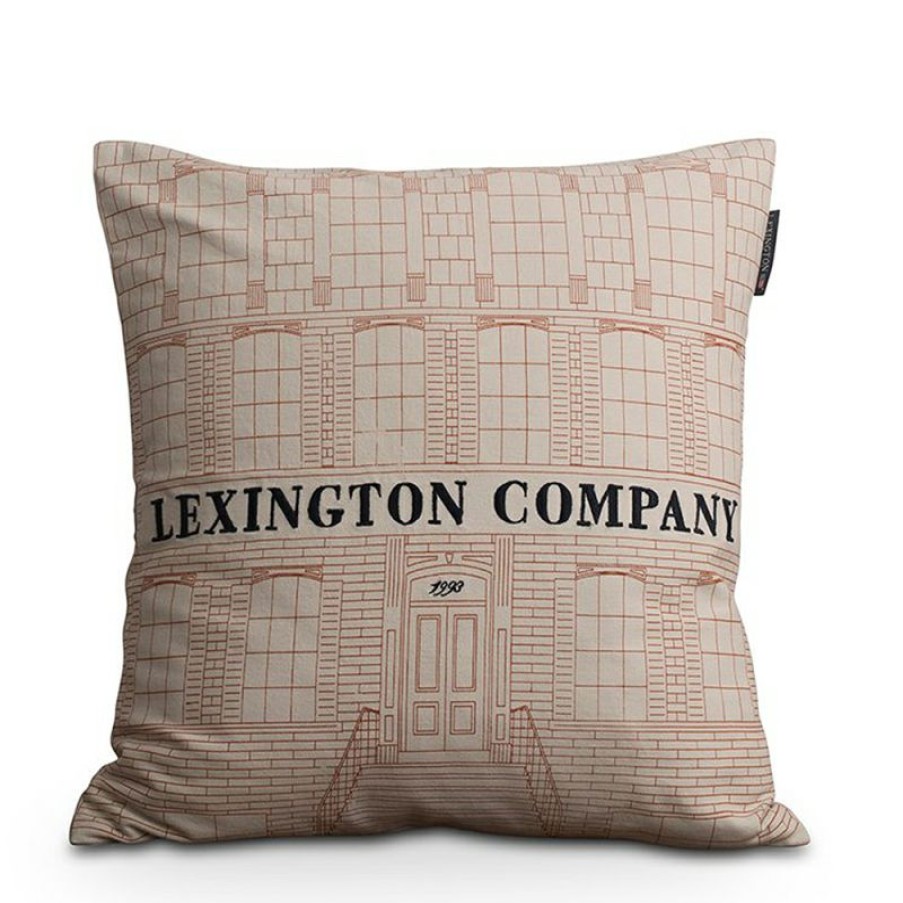 Furnishings * | Lexington Lexington Company Sham Creme & Red 50X50Cm Less Expensive