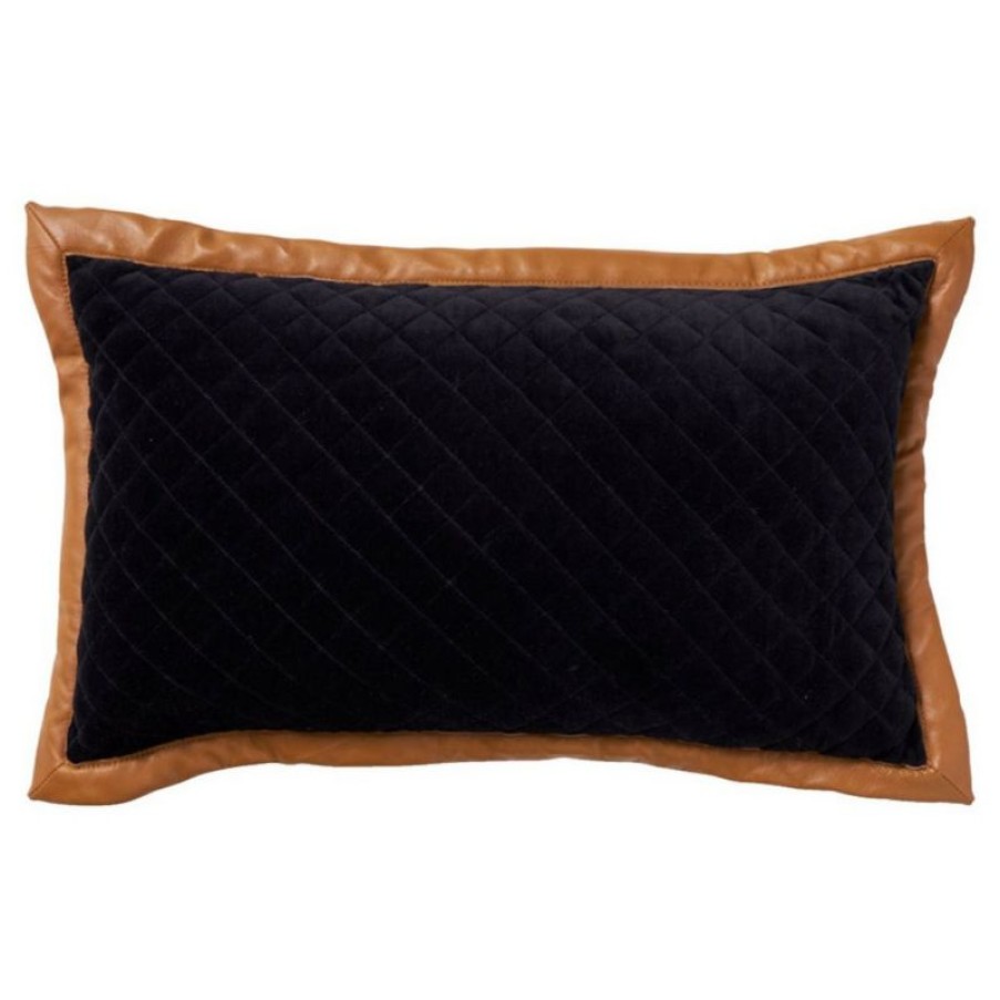 Furnishings * | Paloma Velvet Leather Quilt 30X50Cm Cheaper