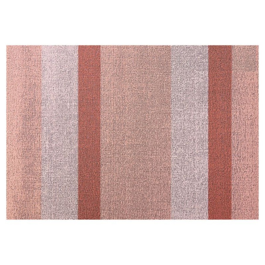 Furnishings * | Chilewich Bold Vertical Stripe Shag Doormat Peach Affordable Price