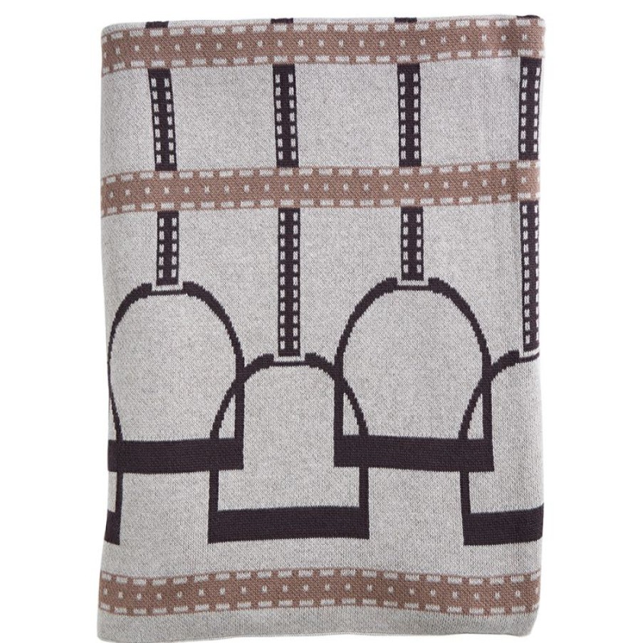 Furnishings * | Paloma Equestrian Throw Rug Beige 130X170Cm Cut Price