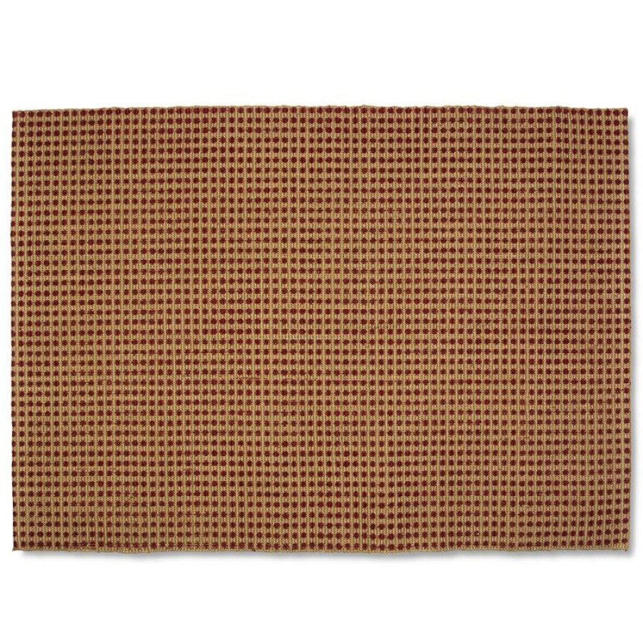 Furnishings * | Raine & Humble Spotted Jute Rug Raspberry Clearance