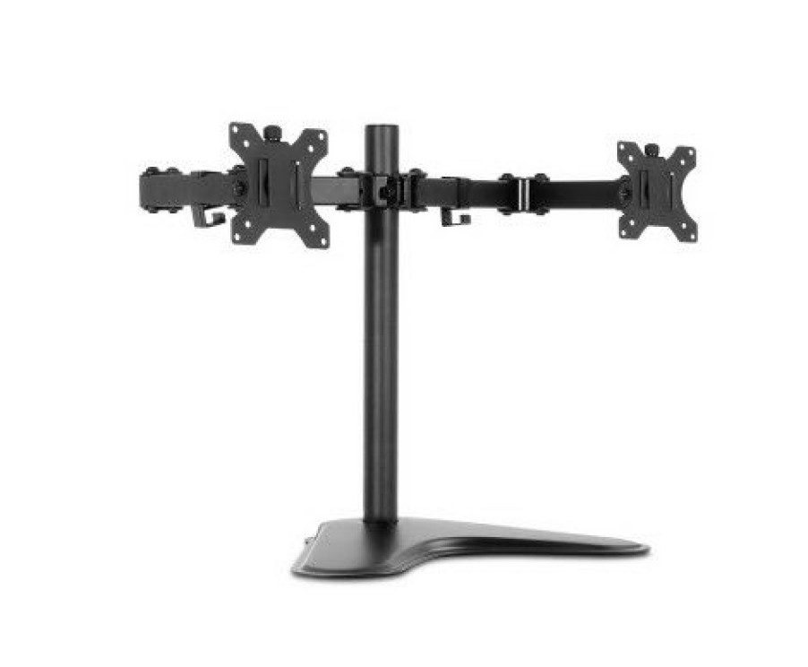 Furnishings * | Home Office Design Monitor Arm Stand Dual Black Simple Drawing