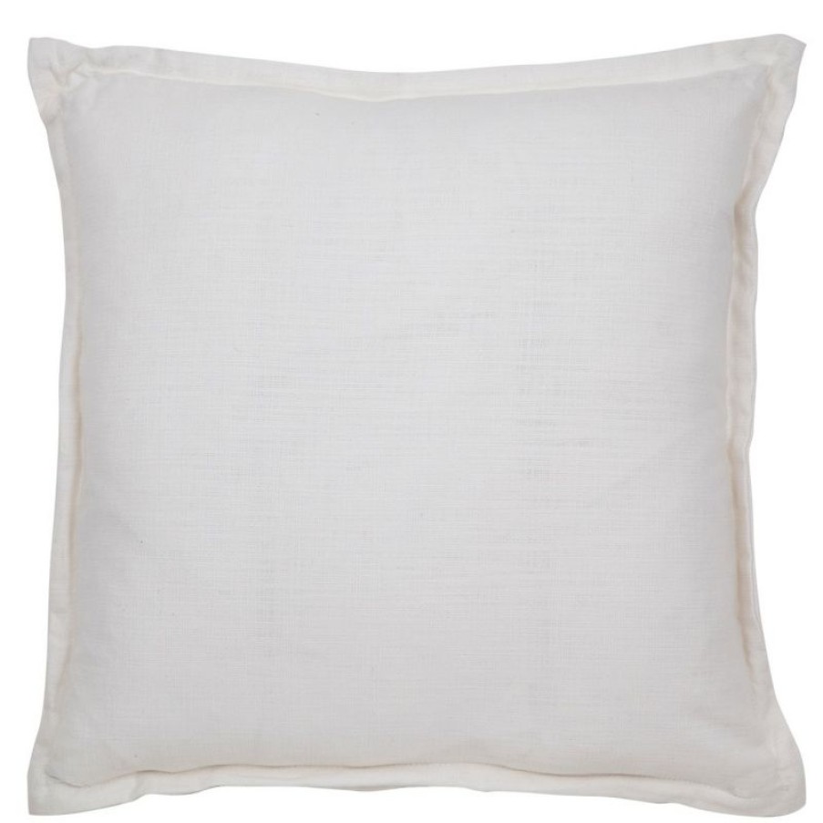 Furnishings * | Cafe Lighting Bardot Cushion White Linen On Sale