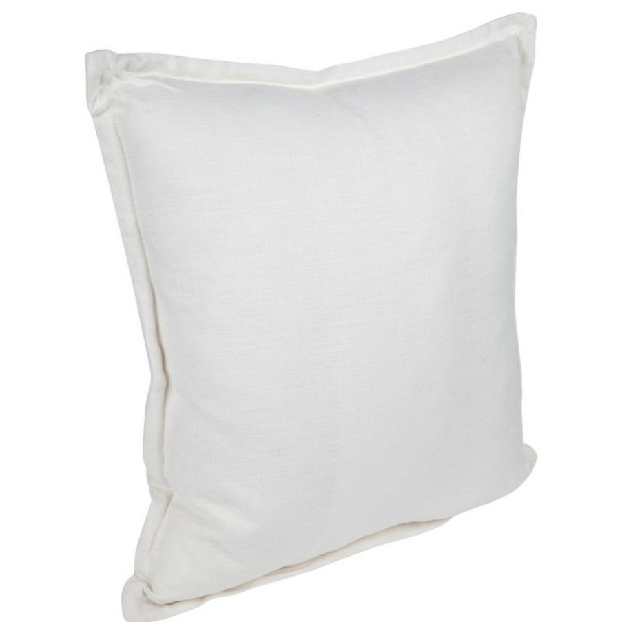 Furnishings * | Cafe Lighting Bardot Cushion White Linen On Sale