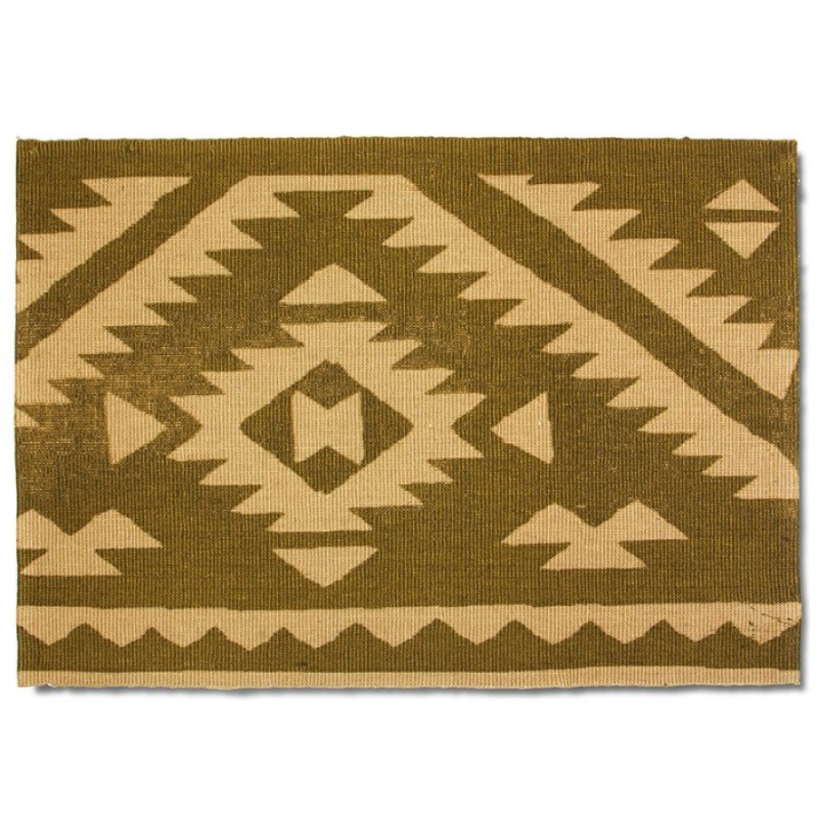 Furnishings * | Raine & Humble Aztec Jute Rug Mustard New Arrivals