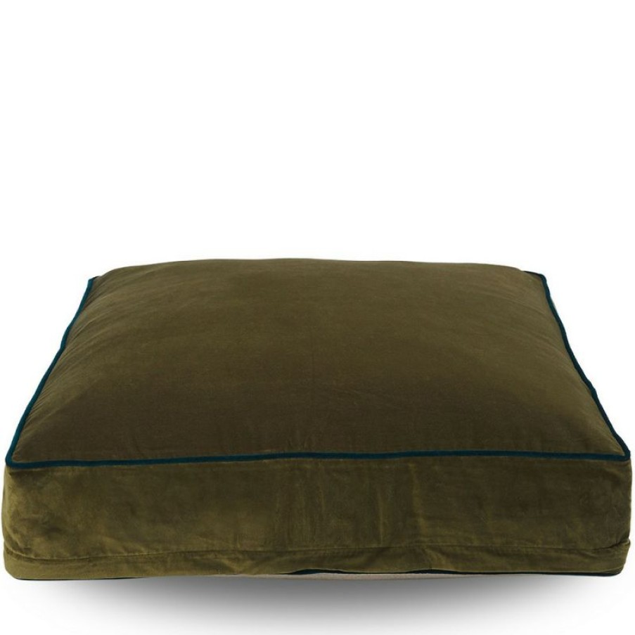 Furnishings * | Canvas & Sasson Classic Floor Cushion Olive 75X75Cm Opening Sales