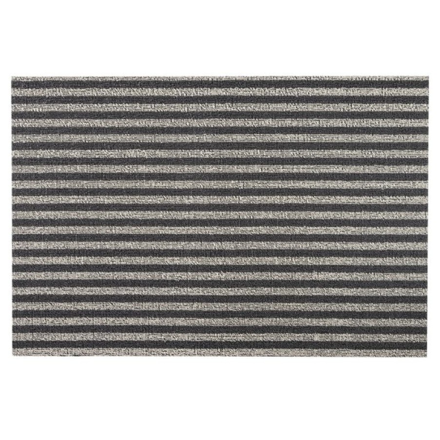 Furnishings * | Chilewich Breton Stripe Shag Indoor/Outdoor Gravel 71Cm Affordable Price