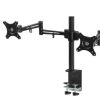 Furnishings * | Home Office Design Monitor Arm Mount Dual Black Excellent Quality