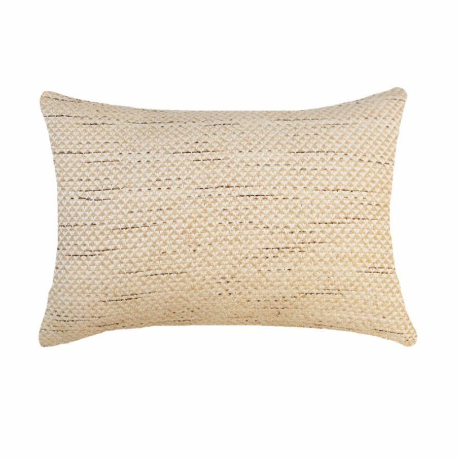 Furnishings * | Bandhini Weave Pyramid Natural Lumber Cushion 35X55Cm Promotions