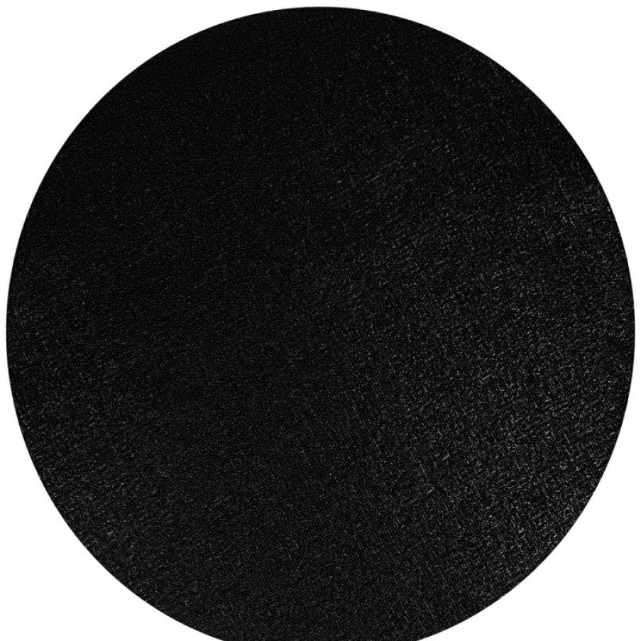 Furnishings * | Chilewich Shag Dot Round Indoor/Outdoor Mat Black Promotion