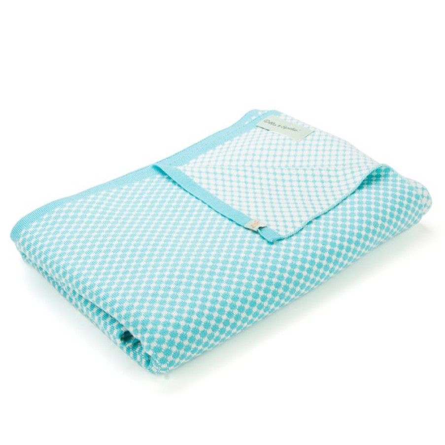 Furnishings * | Otto & Spike Brad Blanket Aqua On Sale