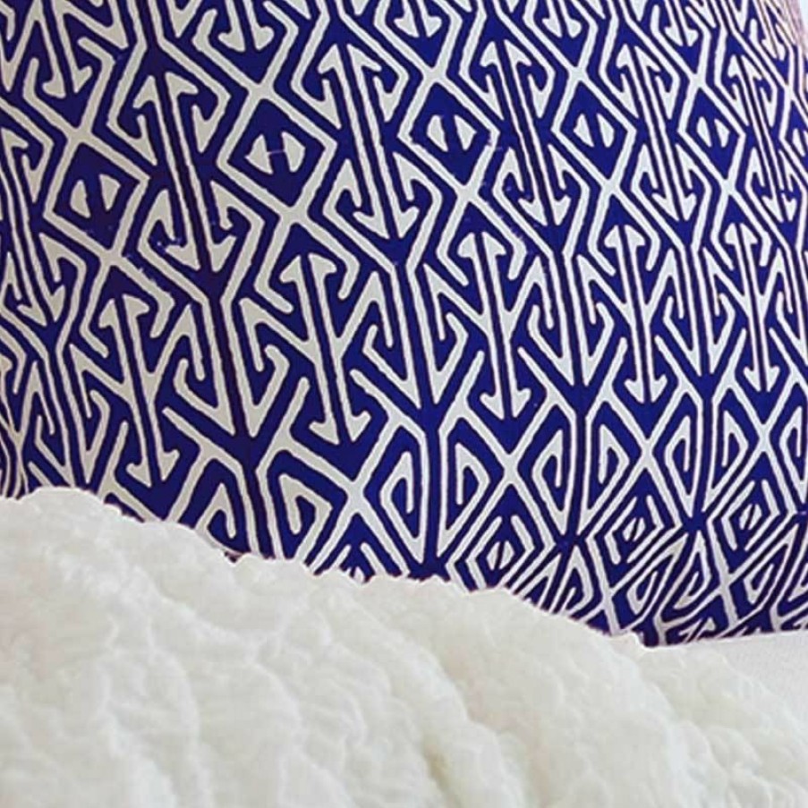 Furnishings * | Bandhini Arrow Print Navy Cushion 55X55Cm New Arrivals