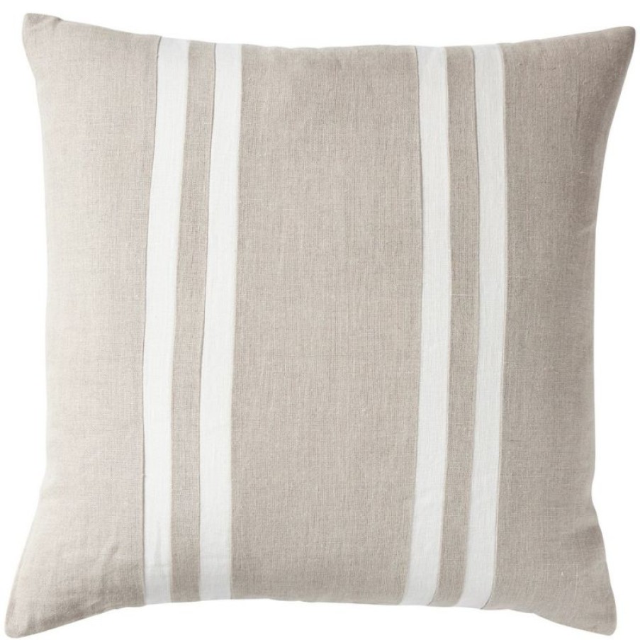 Furnishings * | Paloma Linen Sand Dunes Stripe Cushion 50X50Cm Promotion