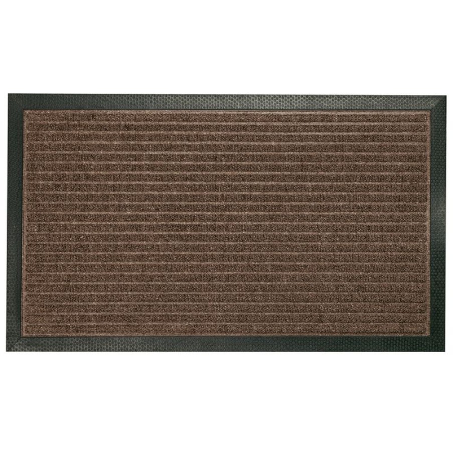 Furnishings * | Kenware Esteem Ribbed Mat Brown 70Cm Shop