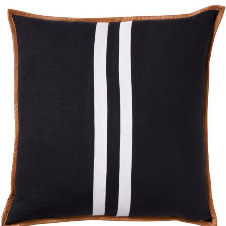 Furnishings * | Paloma Portofino Stripe Black 50X50Cm Excellent