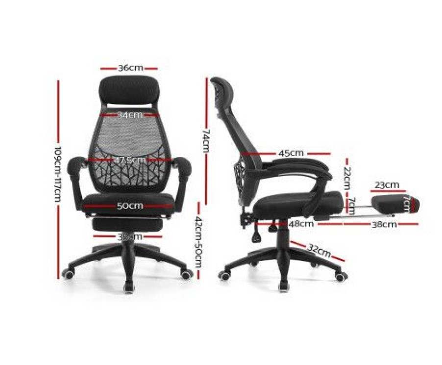 Furnishings * | Home Office Design Gaming Desk Chair Black Cheaper