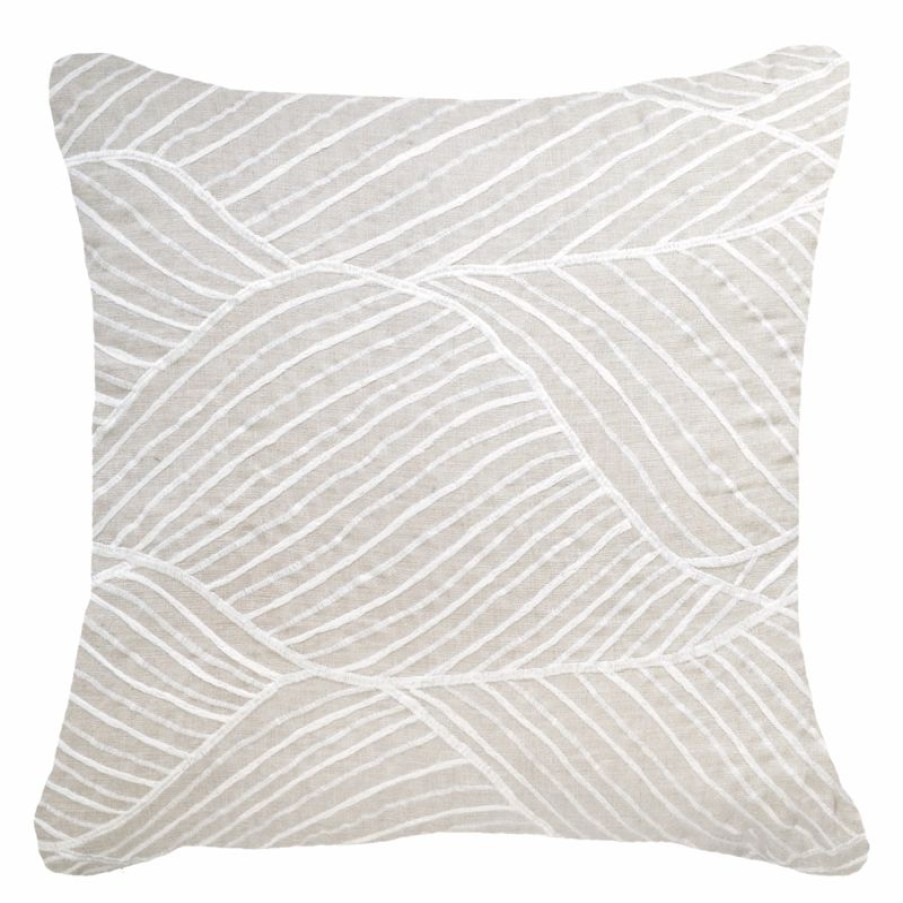 Furnishings * | Bandhini Rake Natural Cushion 55X55Cm Online Store