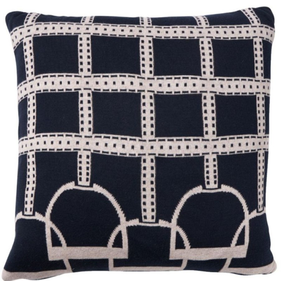 Furnishings * | Paloma Equestrian Navy Luxe 50X50Cm Latest Fashion