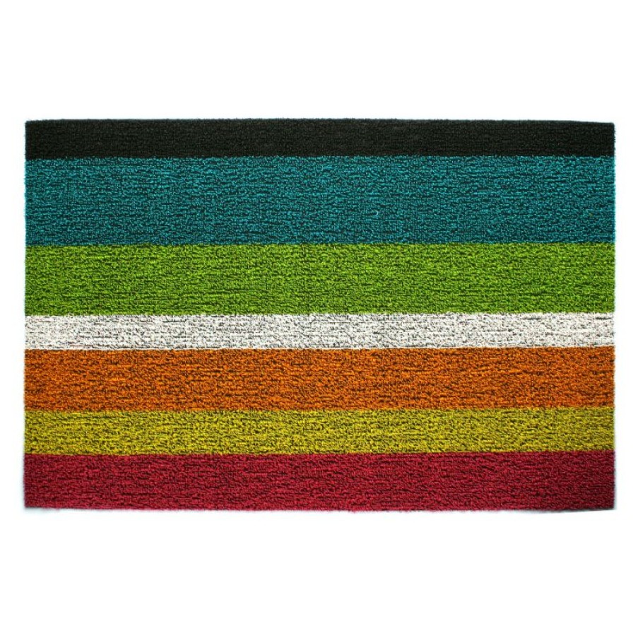 Furnishings * | Chilewich Bold Stripe Shag Doormat Multicolour Small Store