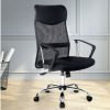 Furnishings * | Home Office Design Pu Mesh High Back Chair Black Latest Fashion