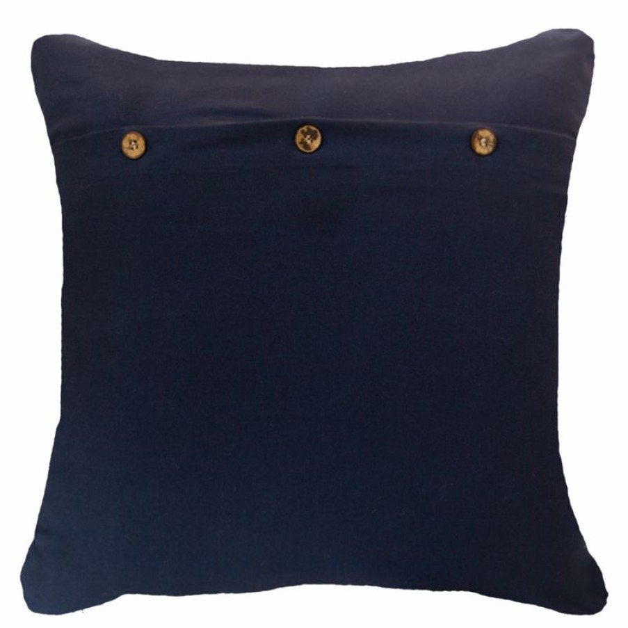 Furnishings * | Bandhini Dreamtime Small Dot Navy Cushion 55X55Cm Top Selling