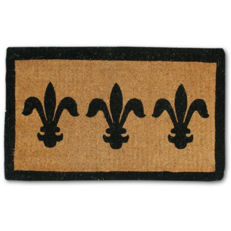 Furnishings * | Doormat Designs Fleur De Lys Regular Doormat Nice Style