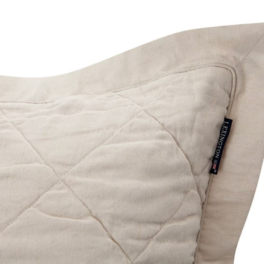 Furnishings * | Lexington Quilt Sham Cushion Beige 65X65Cm Fire Sale