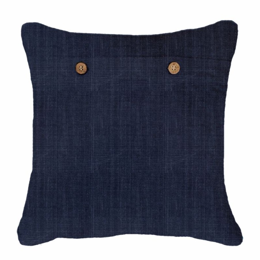 Furnishings * | Bandhini Dot Diamond Navy Cushion 50X50Cm Nice Style