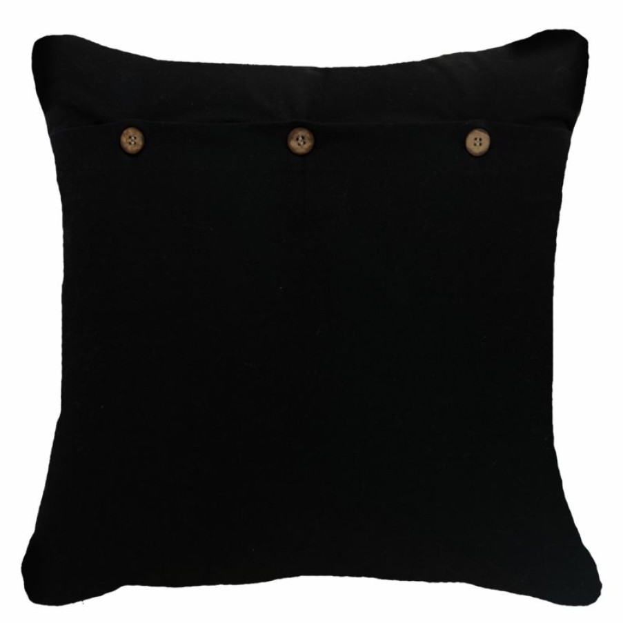 Furnishings * | Bandhini Dreamtime Dot Rainbow Black Cushion 55X55Cm Top Selling